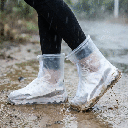 PVC Material Non-Slip Wear-Resistant Rain-Proof Shoe Cover, Reusable Waterproof Shoe Protector Cover