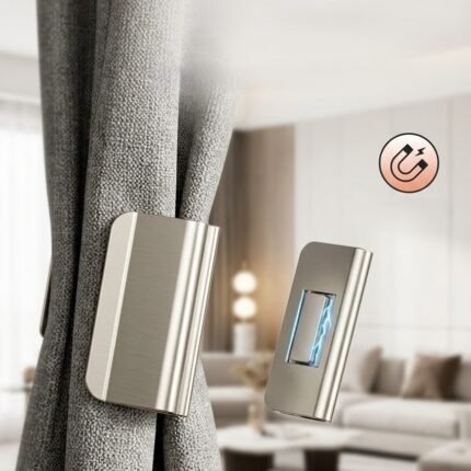 5 Pcs Magnetic Curtain Tieback Clip – Decorative Curtain Holder for Window & Door Curtains